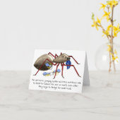 Jumping Spider Moederdag Kaart (Gele Bloem)