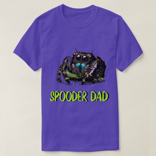 Jumping Spider Pap Spooder Pap Fathers Day Mannen  T-shirt (Design voorkant)