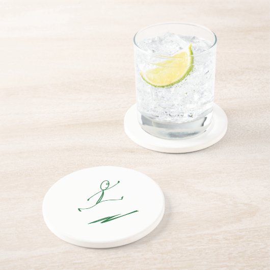 Jumping Stick Man Onderzetters (Zijkant)