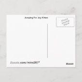 Jumping voor Joy Kitten Briefkaart *Customize* (Achterkant)