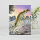 Jumping Walleye Kaart (Staand voorkant)