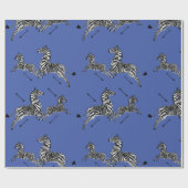 Jumping Zebra Cadeaupapier (Vlak)