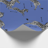 Jumping Zebra Cadeaupapier (Hoek)