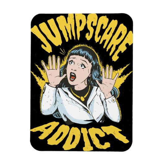 Jumpscare Addict Magneet (Verticaal)