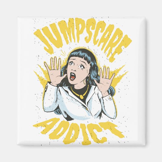 Jumpscare Addict Magneet (Voorkant)