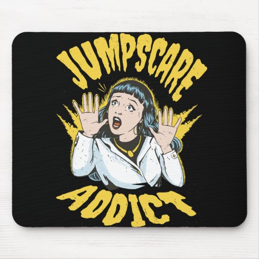 Jumpscare Addict Muismat (Voorkant)