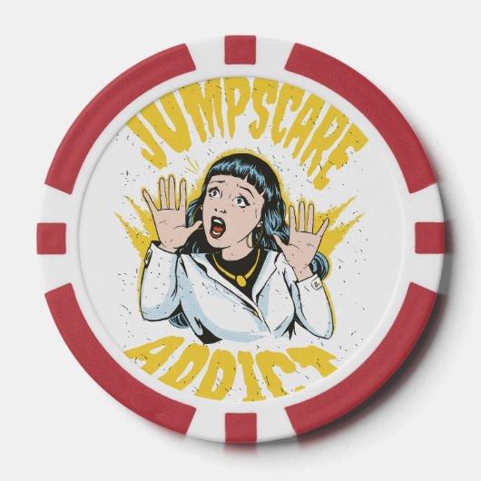 Jumpscare Addict Poker Chips (Voorkant)