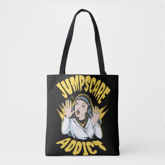 Jumpscare Addict Tote Bag (Voorkant)