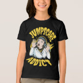  Jumpscare Addict  Tri-Blend Shirt (Voorkant)