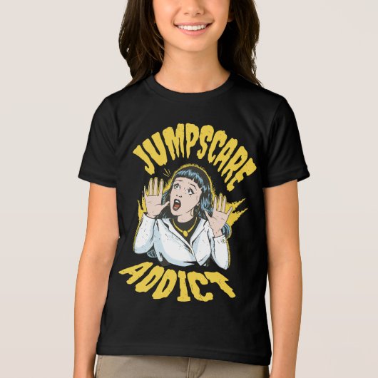  Jumpscare Addict  Tri-Blend Shirt (Voorkant)