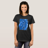 Jumpscare Lobster Meme Blue Crustacean T-shirt (Voorkant volledig)
