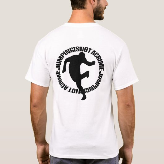 Jumpstyle Zwart [Transparent] T-shirt (Achterkant)
