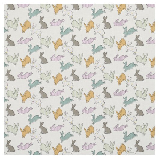 Jumpy Bunnies Stof (Swatch)
