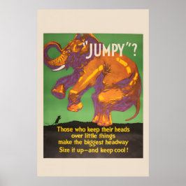 Jumpy Keep Cool! - Jaren 20 Mather Business Poster