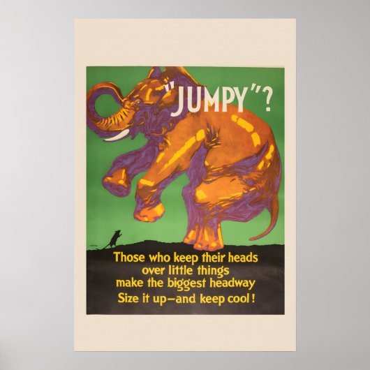 Jumpy Keep Cool! - Jaren 20 Mather Business Poster (Voorkant)