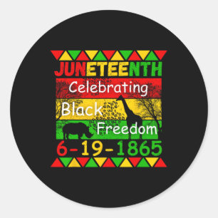 Jun10e is mijn Onafhankelijkheidsdag die Blac vier Ronde Sticker