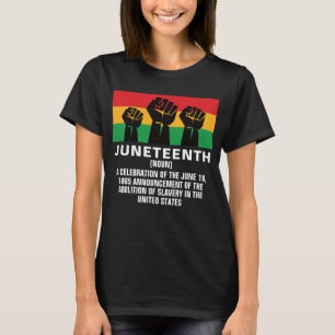 Jun110de Afrikaanse Amerikaanse trots: zwarte vrij T-shirt