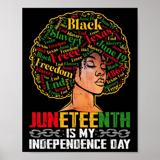 Jun11 is mijn Onafhankelijkheidsdag - Zwarte Pride Poster (Voorkant)