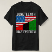 Jun1865 Freedom Black African American T-shirt (Design voorkant)