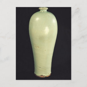 Jun 'Meiping' vaas met blauw-groen glazuur Briefkaart