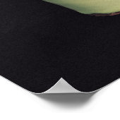 Jun 'Meiping' vaas met blauw-groen glazuur Poster (Hoek)