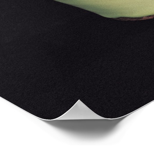 Jun 'Meiping' vaas met blauw-groen glazuur Poster (Hoek)