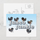 Junco Junkie Briefkaart (Voorkant / Achterkant)