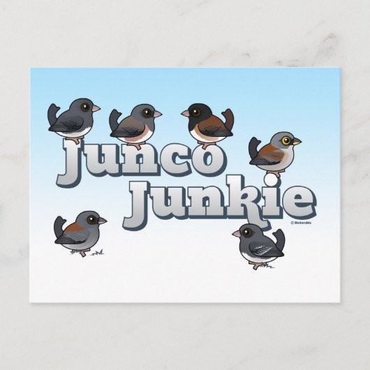 Junco Junkie Briefkaart (Voorkant)