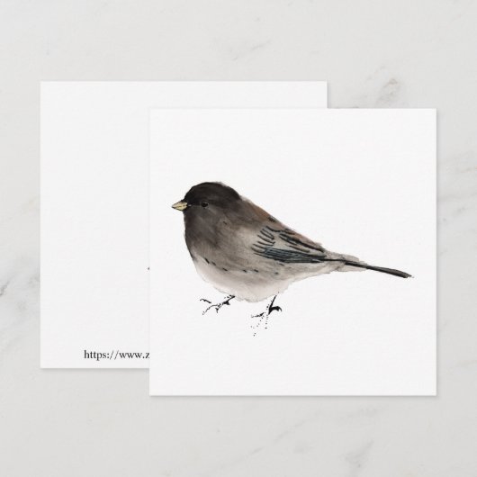 Junco-kaart Bedankkaart (Voorkant / Achterkant)