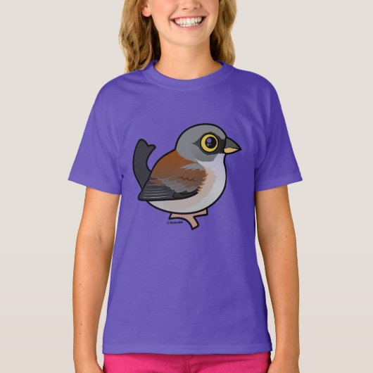 Junco met gele ogen t-shirt (Voorkant)