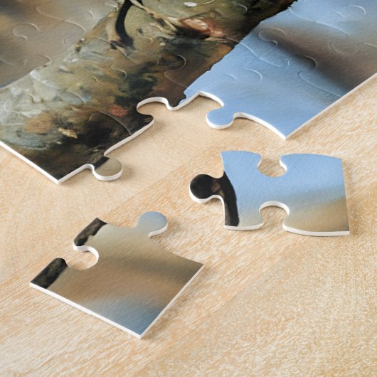 Junco Perched on Branch - Puzzle Legpuzzel (Zijkant)