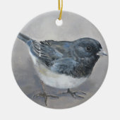 Junco Snowbird Bird Art Ornament (Voorkant)