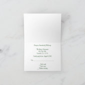 Junco Wedding Reception RSVP-kaart (Binnen)