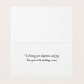 Junco - Wij wensen u geluk en vreugde Kaart (Binnenkant ongevouwen)