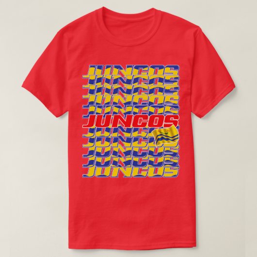 Juncos Cascade tekst 2 T-shirt (Design voorkant)