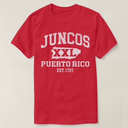 Juncos Puerto Rico XXL Atletisch ontwerp 1 T-shirt (Design voorkant)
