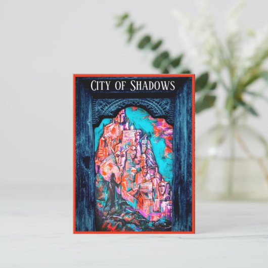 Junction Card nr. 44 Nadering van de stad Shadow Briefkaart (Staand voorkant)