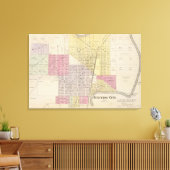 Junction City, Davis County, Kansas Canvas Afdruk (Insitu (Woonkamer))