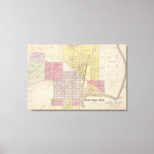 Junction City, Davis County, Kansas Canvas Afdruk