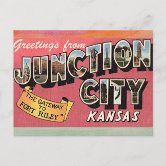 Junction City Kansas Vintage Briefkaart