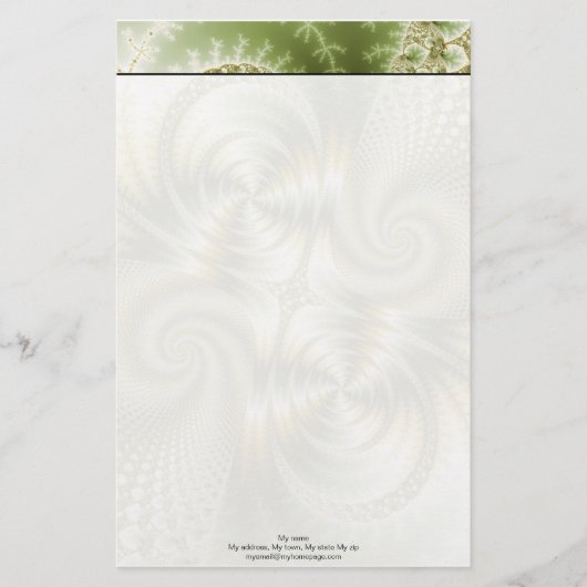 Junction - Mandelbrot Art Briefpapier (Voorkant)