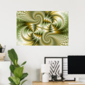 Junction - Mandelbrot Art Poster (Thuiskantoor)