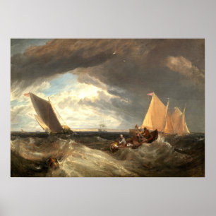 Junction of the Thames, William Turner Fine Art Poster