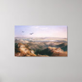 Junction of the Yellowstone and Missouri by Bodmer Canvas Afdruk (Voorkant)