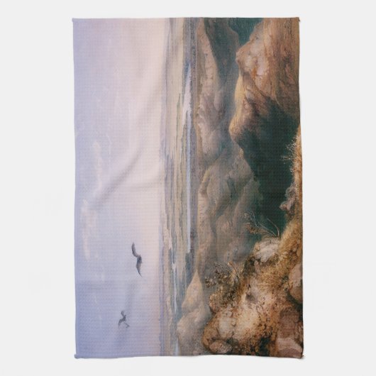 Junction of the Yellowstone and Missouri by Bodmer Theedoek (Verticaal)