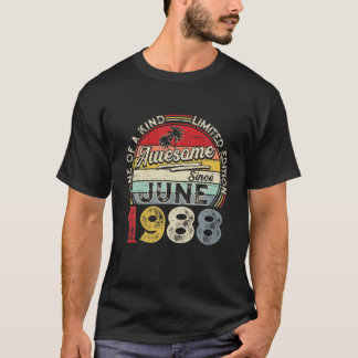 June 1988 Limited Edition Outfit Retro 33Rd Bday G T-shirt