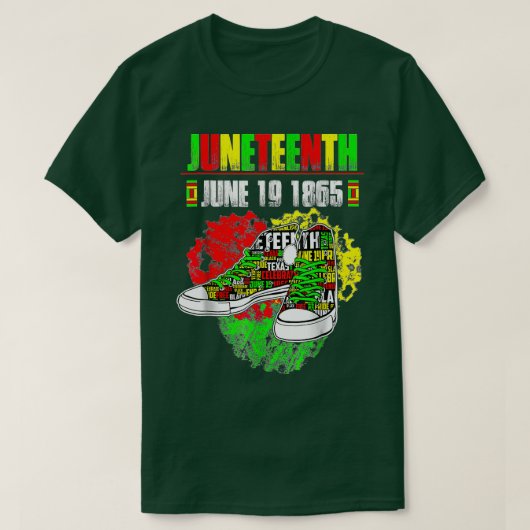June 19 1865 Juneteenth Blacks African American In T-shirt (Design voorkant)