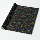 June, 1 Birthday Gift Wrapping Paper Cadeaupapier (Uitgerold)
