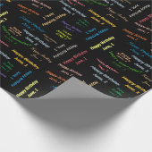June, 1 Birthday Gift Wrapping Paper Cadeaupapier (Hoek)