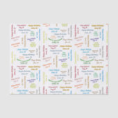 June, 25 Birthday Tissue Paper Tissuepapier (Voorkant)